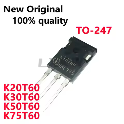 5/PCS New K20T60 IKW20N60T K30T60 IKW30N60T K50T60 IKW50N60T K75T60 IKW75N60T TO-247 IGBT tube In St