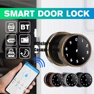 Smart Lock APP bluetooth Door Lock Digital Keyboard Smart Card Combination knob Lock Fingerprint Door Lock For Home Office Hotel