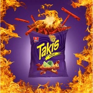 [Takis] Fuego Extreme Spicy Chips Hot Chili Pepper & Lime Tortilla Chips / Spicy Snack Food 28g, 90g