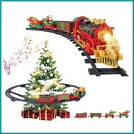 CON Hanging Christmas Train Set – Under-Tree Toy Train with Fog Melodies and Lights 2 Modes Ideal fo