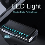 Solar Car Temporary Parking Card Phone Number Led Lighting Hidden Phone Number Plates Car Park Stop 