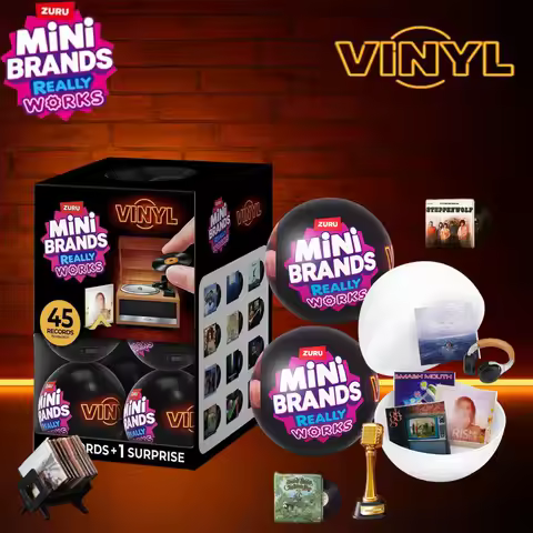 Zuru Mini Brands Really Works Mini Vinyl Mystery Ball with Records Mini Album Covers & Record Ball A