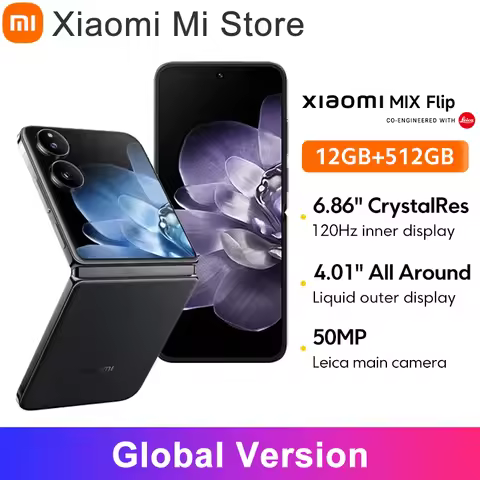 Global Version Xiaomi MIX Flip 67WHyperCharger 12GB 512GB Leica 50MP Camera 6.86" 120Hz Display Snap