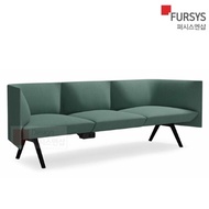 Fursys modular sofa fabric 3-seater cafe living room airy office lounge built-in buried outlet CS613MA