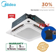 MIDEA Aircond  2.0hp 2.5hp 3.0hp Non-Inverter Ceiling Cassette Type Air Conditioner (R32) Commercial Use Residential Use