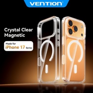Vention Concise Magnetic Clear Phone Case for iPhone 17 Dedicated Camera Button Drop-Proof Cover Com