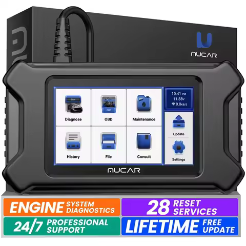 MUCAR CS90 OBD2 Scanner 28 Resets Services Lifetime Free Update Car Tools II Diagnosis Engine System
