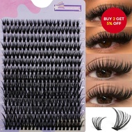 Faux Eyelash Clusters 40D 280-Piece, D Curl 9-16mm Mix Natural Extension