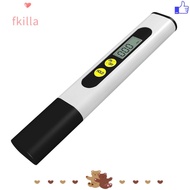 FKILLA Digital Water Quality Tester, 0-9990ppm 2%-3% TDS Meter, High Accuracy 1ppm Plastic White 0-9