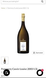 *稀有 Champagne 靚香檳 Pommery Cuvee Louise 2003 名酒 教父級 世界靚酒 750ml
