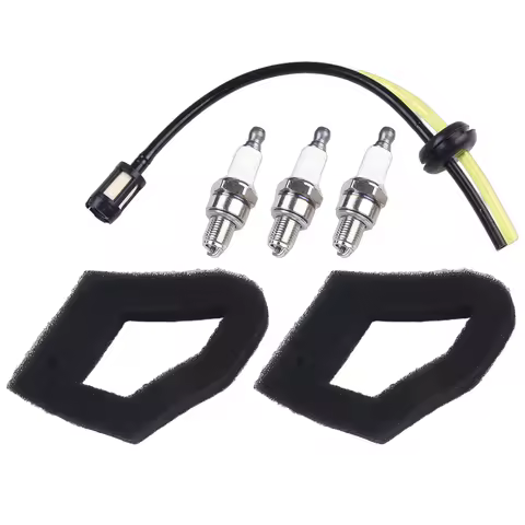 3+2 Air Filter and Fuel Line Filter Kit for Honda GX25 GX35 For ULT425 UMS425 UMK425 UMK435 UMC425 U