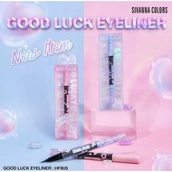 (286)SIVANNA COLORS GOOD LUCK EYELINER Hf805 Has 2 COLORS. Size 0.6