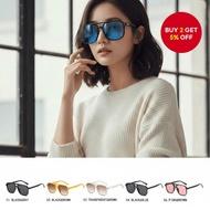 Vintage Square Sunglasses Yellow Lens Retro Luxury Tinted Shades For Women Winter Sun Vacation Après