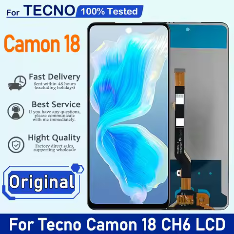 6.8" For Tecno Camon 18 CH6n LCD Display Touch Screen Assembly Glass Digitizer Replacemen For Tecno 