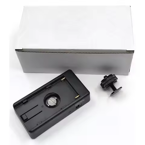 NP-F960 F950 Base Mount Holder Plate 7.2V-8.4V+5V USB Output for DMW-BLF19 EN-EL15 FW50 LP-E6 FZ100 
