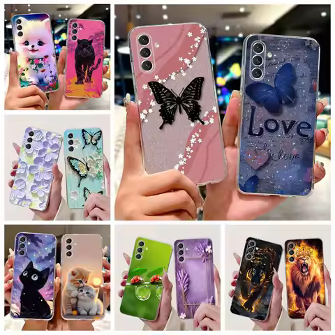 For Samsung Galaxy S24 Plus Case S24 FE New Luxury Painted Cover Soft Silicone Case For Samsung S24 