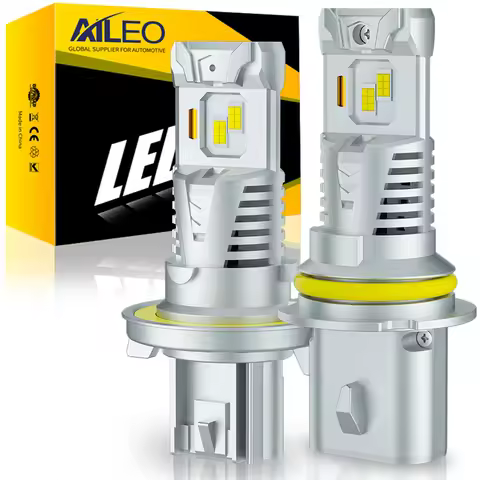 2Pcs LED 9007 HB5 LED Headlight Bulb CSP Fanless With Canbus Bulb High & Low Beam 25000LM 500W 9008
