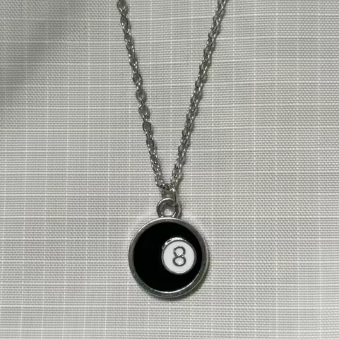 Fashion Lucky 8 Ball Pendant Necklace Y2K Minimalist Fashion Single Item Necklace Unisex Pendant Nec