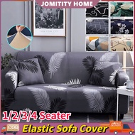1/2/3/4 Seater L-Shape Stretchable Sofa Cover Elastic Sofa Protector Cover Colour Slipcover