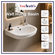 Youbath - Wall Hung Basin Toilet Sink Singki Bathroom Sink Besen Bathroom Basin Singki Bilik Mandi 洗