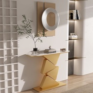 Italian entrance foyer table/ultra narrow wall counter/light luxury wall console/console/控制台