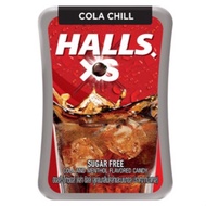 Halls Brand Sugar-Free Mint Lozenges Extremely Cool COLA CHILL Flavor - Genuine Domestic Product fro