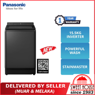 Panasonic 15.5KG TD Inverter Top Load Fully Washer NA-FD155X3BT (Black Silver)