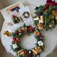 【溫暖聖誕】紅酒塞×永生雪松花圈 療癒居家佈置・聖誕節禮物推
