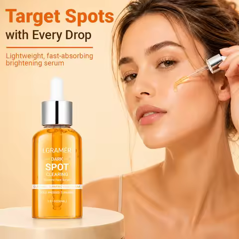 10% Glycolic & Acid 2% Niacinamide Turmeric Face Serum Dark Spot Remover Corrector Brightening Anti-