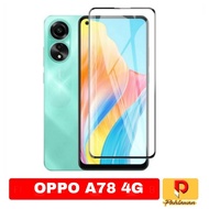 Tempered Glass 9D Oppo A78 4G / A78 5G - Clear Screen Protector Black Edge