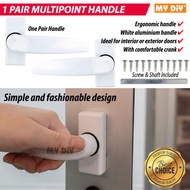 MYDIYHOMEDEPOT - 1 PAIR WINDOW AND DOOR MULTIPOINT HANDLE / DOOR HANDLE / WINDOW LOCK HANDLE / WINDOW HANDLE