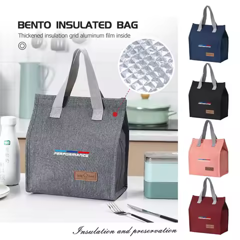 Handheld Insulated Box Waterproof Fresh Bento Travel Storage Bag For BMW X1 X3 X4 X5 X7 G20 G38 F20 