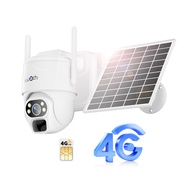 IWACHI กล้องวงจรปิดโซล่าเซลล์ รุ่น 4G เชื่อมต่อไร้สาย ภาพ 2K คมชัด สีสด  (แถมฟรีปากกาสไตลัส B16)