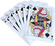 Casino Party Napkins - 50 Pack Queen of Spades Playing Card Shaped Disposable Paper Party Napkins 5"