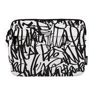 Grinstant 多色圖案13.3吋手提電腦袋 - 黑白系列 (黑色塗鴉款)