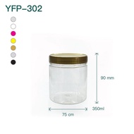 Balang kosong /Balang Kuih Plastik Pet container/Balang Biskut/YFP302(350ML)