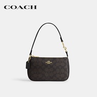 COACH Shoulder Bag กระเป๋าคล้องมือผู้หญิงรุ่น Nolita 19 In Signature Canvas CW426 IMXAQ สีน้ำตาล สีน