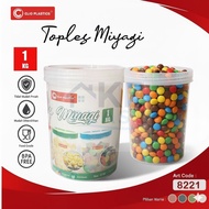 3Pcs Toples Serbaguna MIYAGI 1 KG Toples Kedap Udara Putar Nest Seal Air Tight Lion Shinpo Star