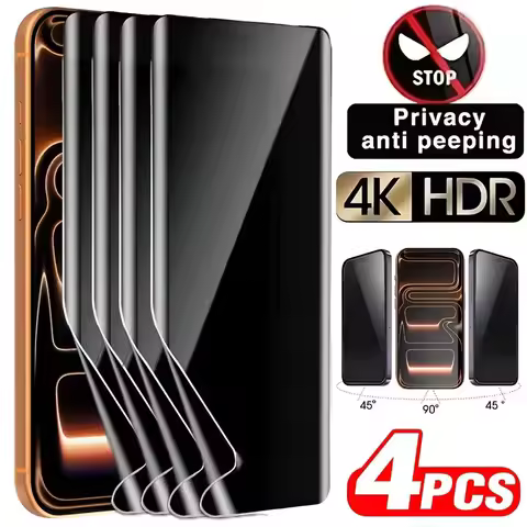 4Pcs Privacy Hydrogel Film For Realme 16 14 15 13 12 11 10 9 Pro Plus Protective Screen Protector Wi