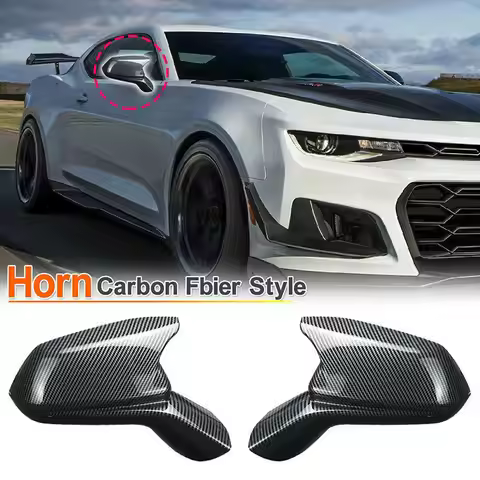 For Chevy Camaro LT/SS/RS/ZL1 2016-2022 ABS Car Rearview Side Mirror Cover Wing Cap Exterior Door Tr