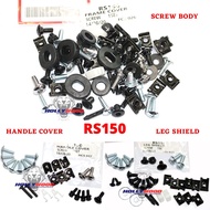 SKRU BODY COVER SCREW COMPLETE SET ORIGINAL HONDA RS150 V1 V2