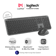 Combo Chuột & Bàn phím Signature Slim Logitech MK950 - Gõ và Nhấp yên tĩnh Đa thiết bị Bluetooth 5.0