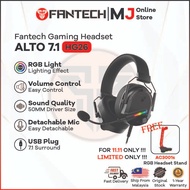 Fantech HG26 Alto 7.1 Virtual Surround Sound Gaming Headphone RGBLight Detachable Mic Gaming Headset