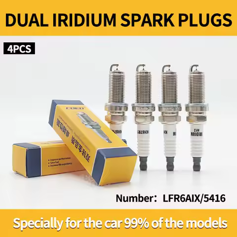 COEO Genuine New Upgraded Target Pin Dual Iridium Spark Plugs LFR6AIX11/5416;6619 For Subaru 2.0L/3.