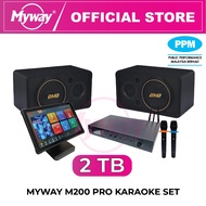 (2TB) Myway M200 Pro Set Professional Karaoke System with BMB Speaker