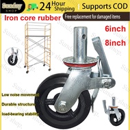 Durable Rubber Wheel for Scaffolding, 6 or 8 Inches