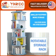 YNKOO 360 Rotating Bookshelf/Storage cabinet/Bookcase (KAYU Kualiti Tinggi )Rak Buku Berputar Berpusing