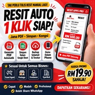Resit Apps Auto PDF | 1 Klik Siap | Simpan Google Sheet | System Bisnes