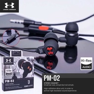 Headset PM-02 JBL PM02 Hf Super Bass Music Audio Earphone Warna Hitam