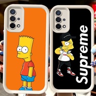 H88 The Simpsons White Casing for OPPO A15s A35 A16K A15 Reno 4 Lite 4F F17 A93 A16E A54 Pro